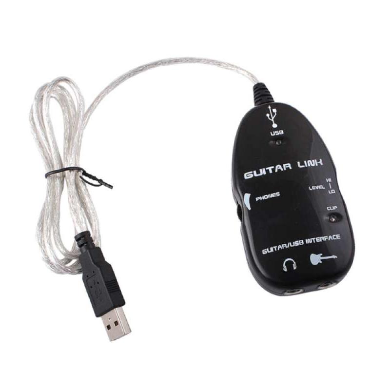 1/4in-to-usb guitar link cable for pc/mac