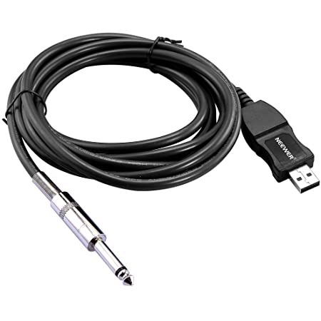 1/4in-to-usb guitar link cable for pc/mac